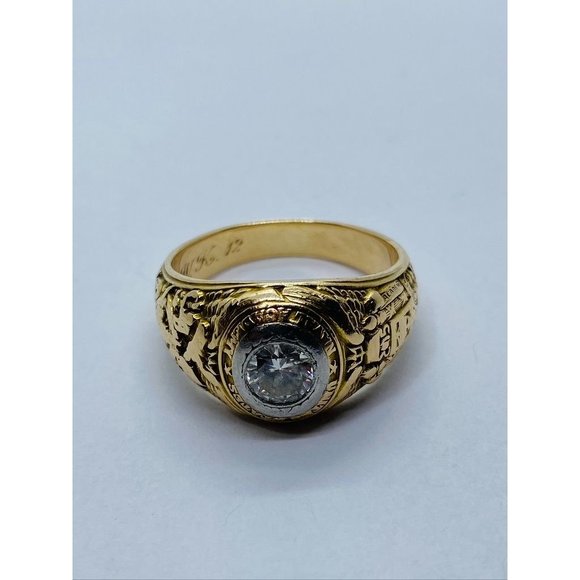 Tiffany Co 14K Platinum 1912 Naval Academy Class Ring RARE